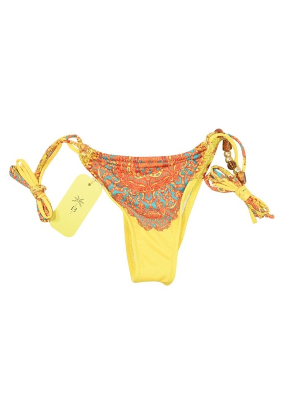 Bananhot Marilyn Printed Bikini Bottoms In Yellow Sunset